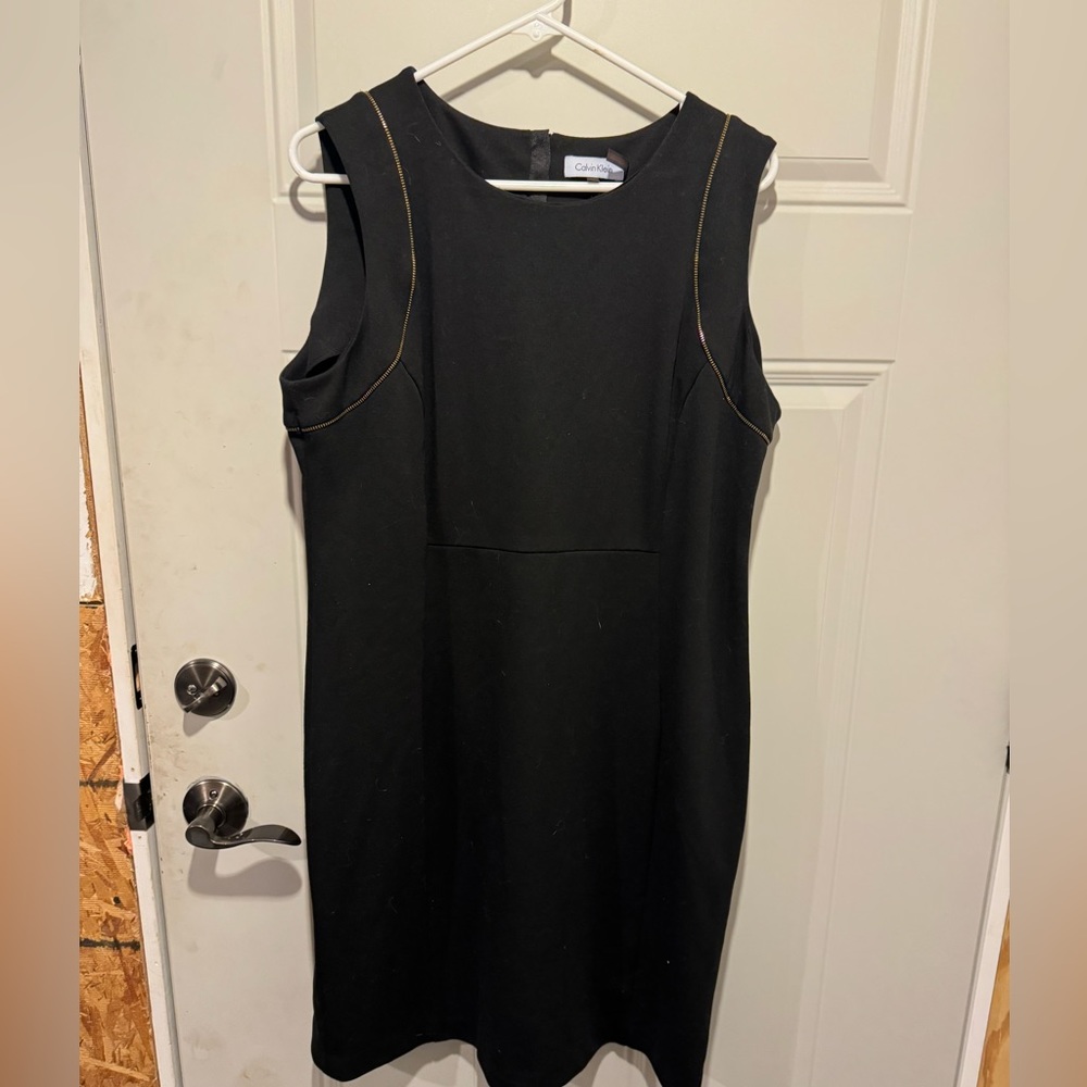 Black mini dress